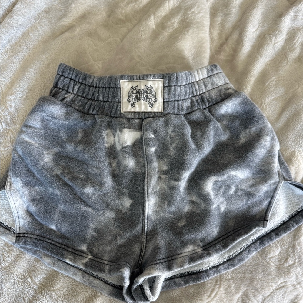 Gray Tie-Dye Women's Shorts